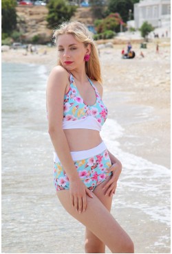 "FLOWERS & BIRDS" - Ψηλόμεσο Μπικίνι