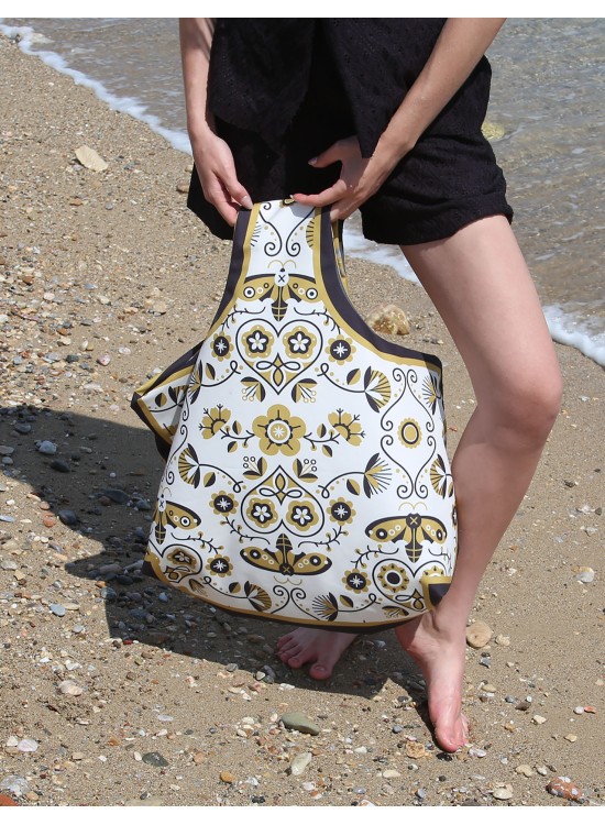 Τσάντα Παραλίας / Folklore / Κίτρινο-Μαύρο