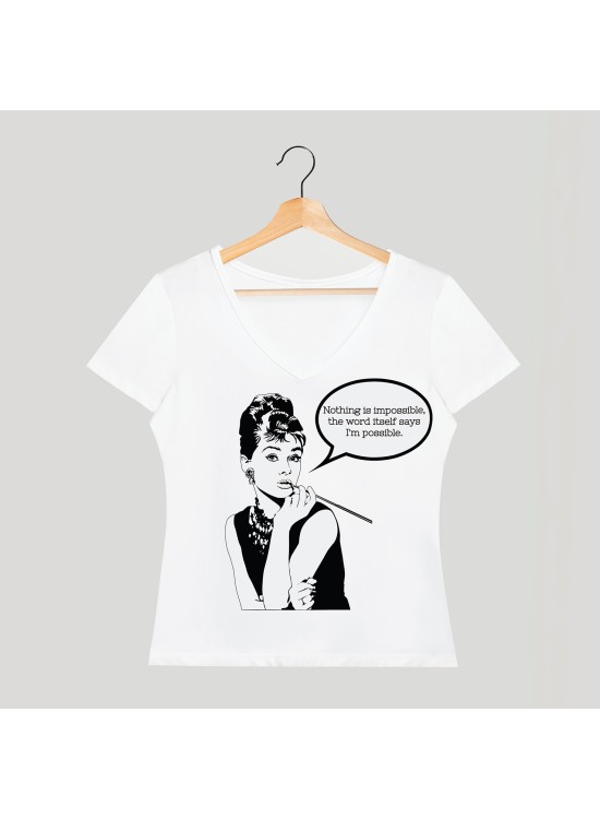 "AUDERY"-Βαμβακερό T-Shirt Γυναικείο