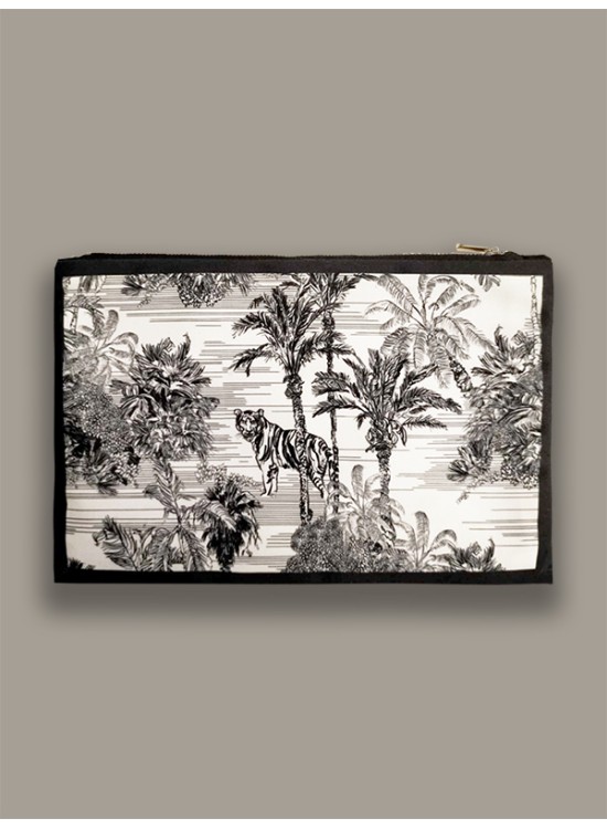 Νεσεσέρ από Καμβά / Toile de Jouy / Μαύρο