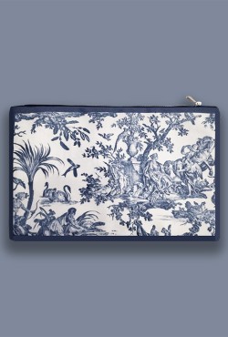 Νεσεσέρ από Καμβά / Toile de Jouy / Μπλε