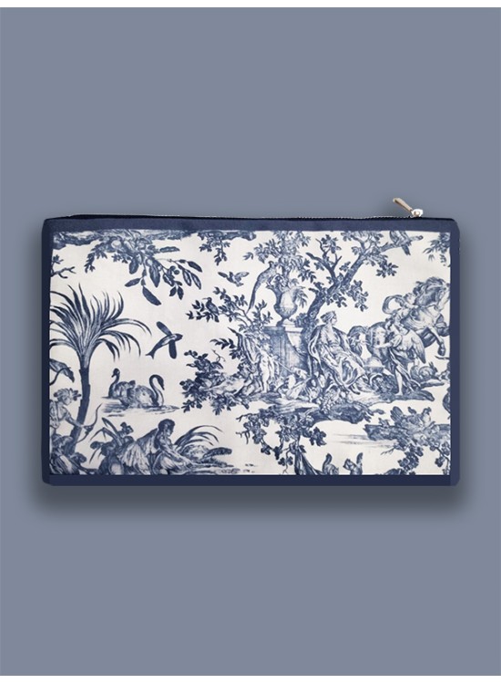 Νεσεσέρ από Καμβά / Toile de Jouy / Μπλε